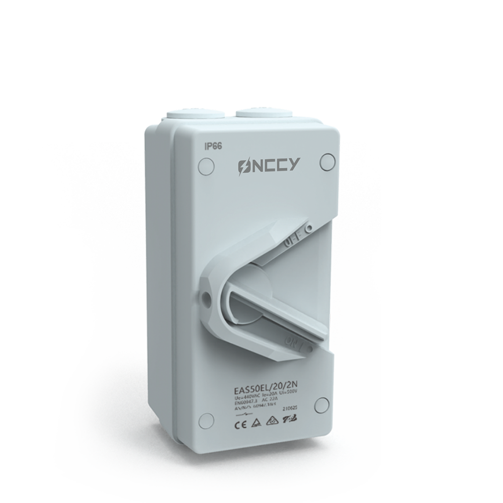 Waterproof AC Isolator Switch 2P 4P 63A IP66 690V